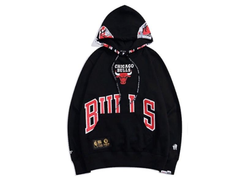 Худи AAPE Chicago Bulls Black Hoodie