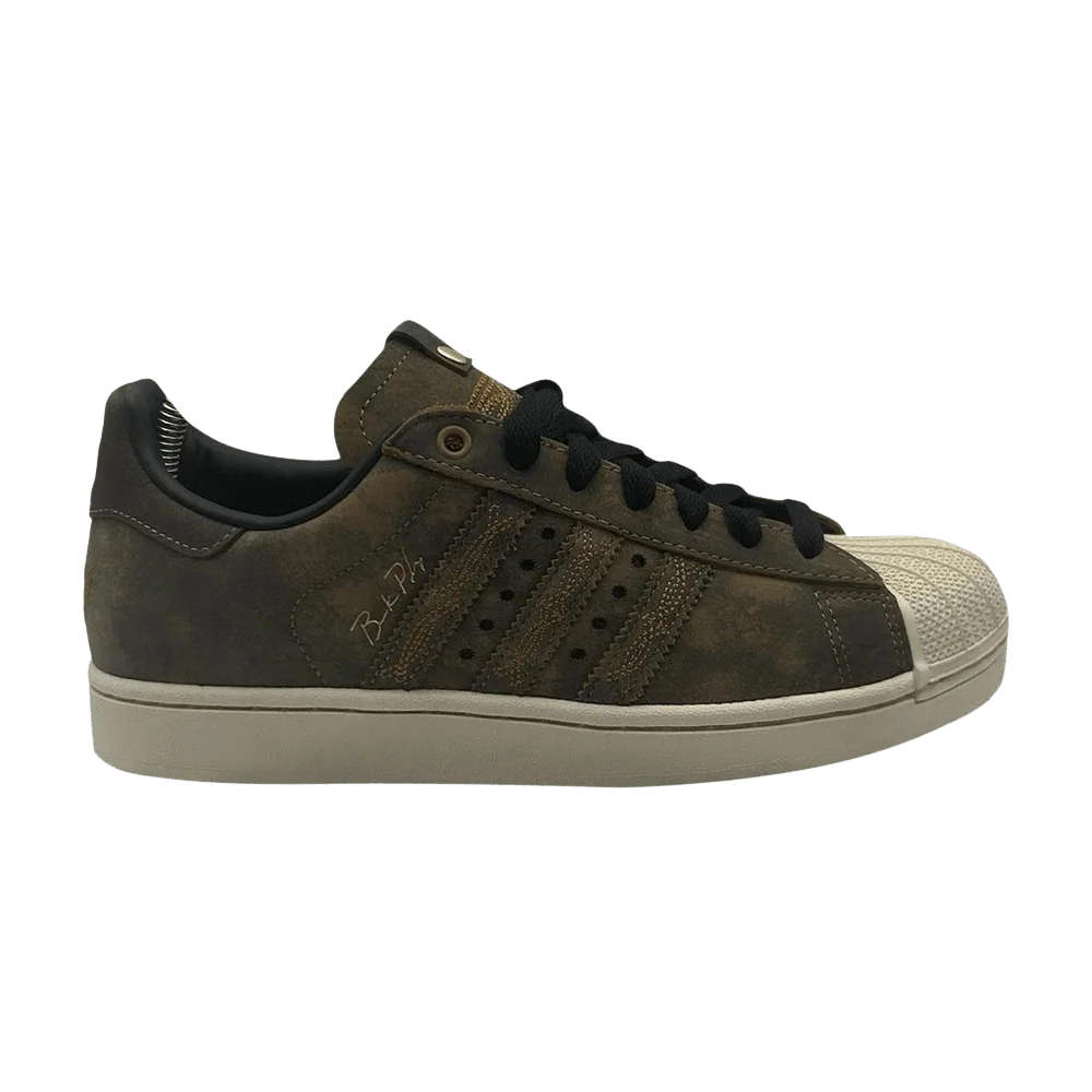 Кроссовки Brock Purdy x adidas Superstar II 'Brown Black White'