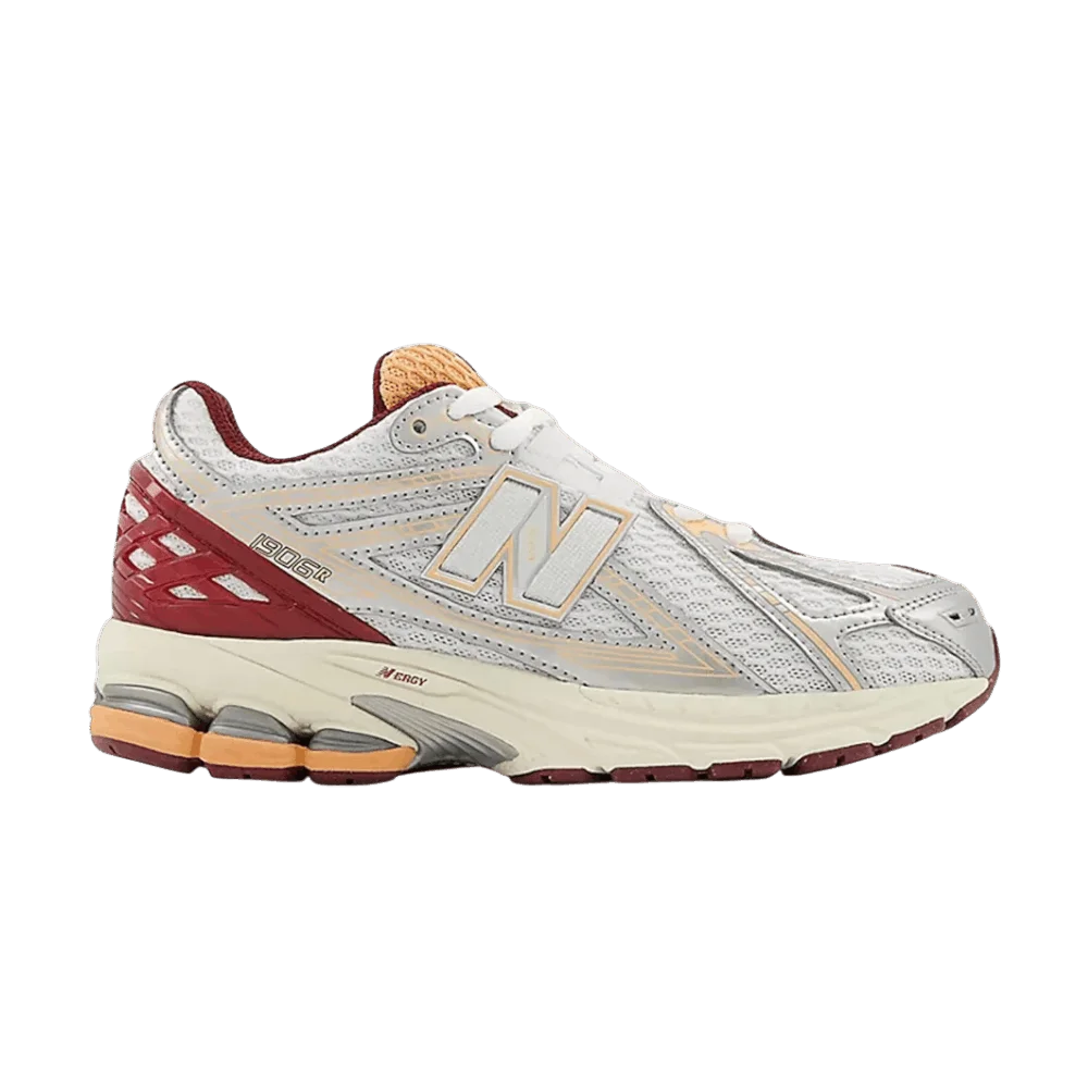 Кроссовки New Balance 1906 Lace Big Kid 'Silver Metallic Monarch Burgundy'