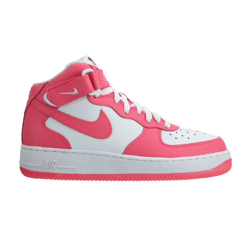 Кроссовки Nike Air Force 1 Mid GS 'White Hyper Pink'