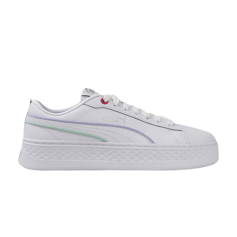 Кроссовки Puma Smash Platform 'Piping - White Lilac'