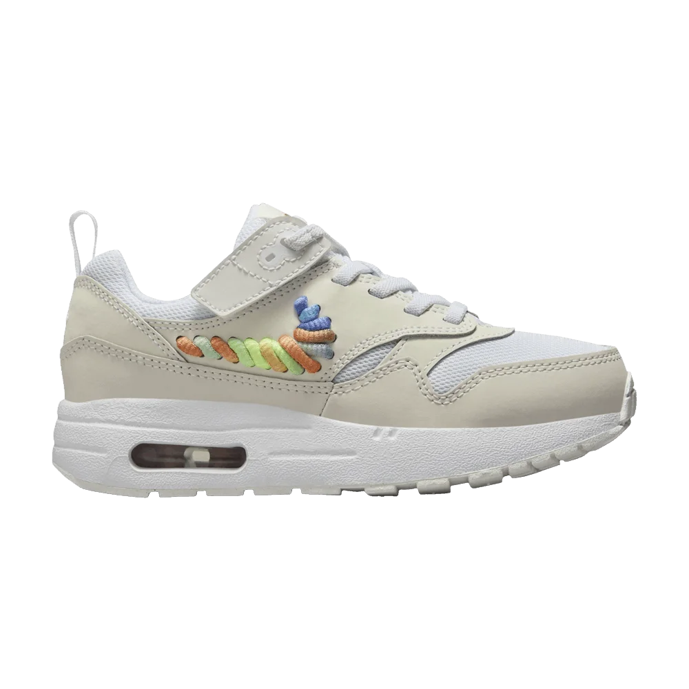 Кроссовки Nike Air Max 1 SE EasyOn PS 'Rainbow Lace Swoosh'