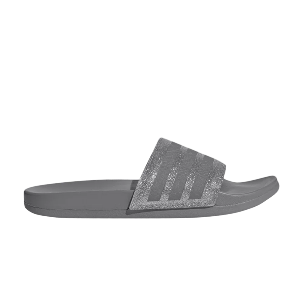 Тапочки Adidas Wmns Adilette Comfort Slide '3 Stripes Shimmer - Grey Platinum'