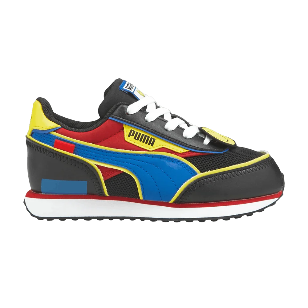 Кроссовки Puma SmileyWorld x Future Rider Little Kid 'Black Royal Blue'