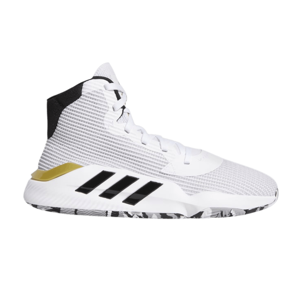 Кроссовки Adidas Pro Bounce 2019 'White Gold Metallic'