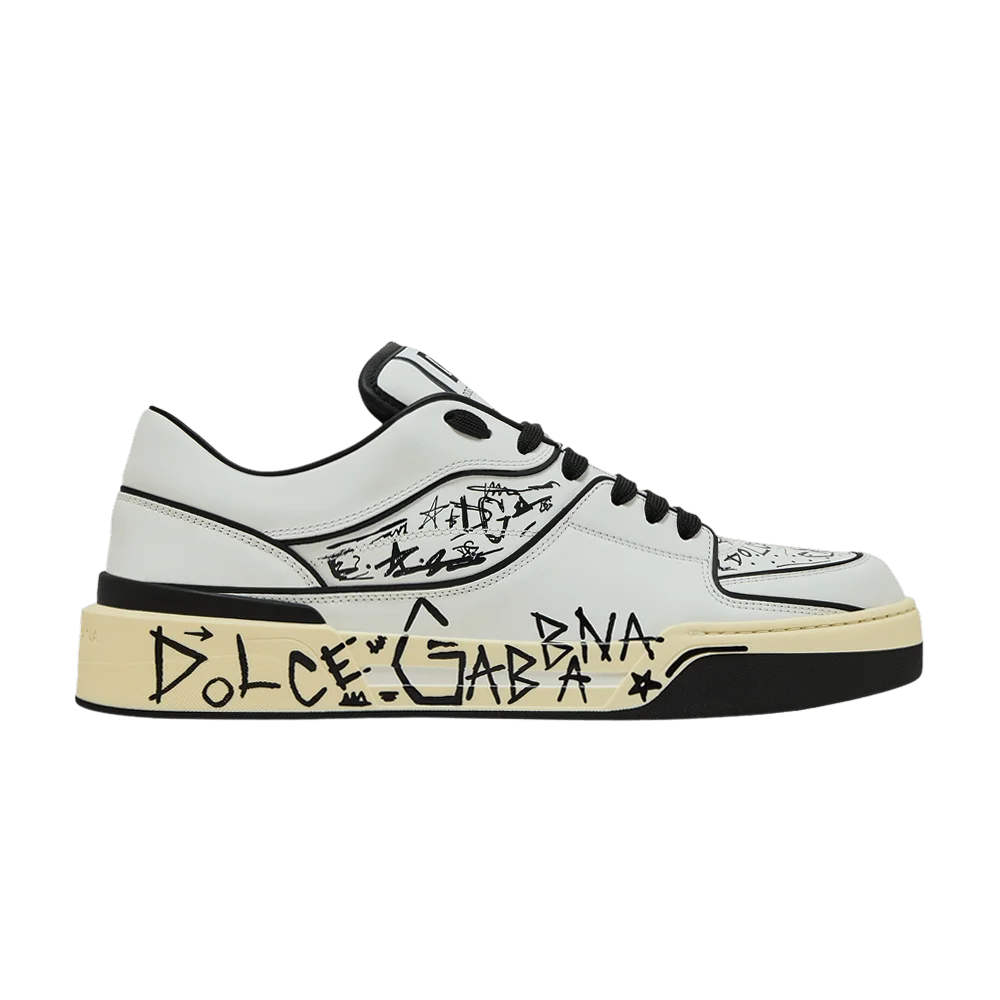 Кроссовки Dolce &amp; Gabbana New Roma Low 'Allover Graffiti - White'
