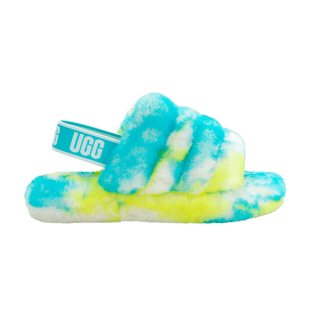 Кроссовки UGG Fluff Yeah Slide Kids 'Marble - Oasis Blue'
