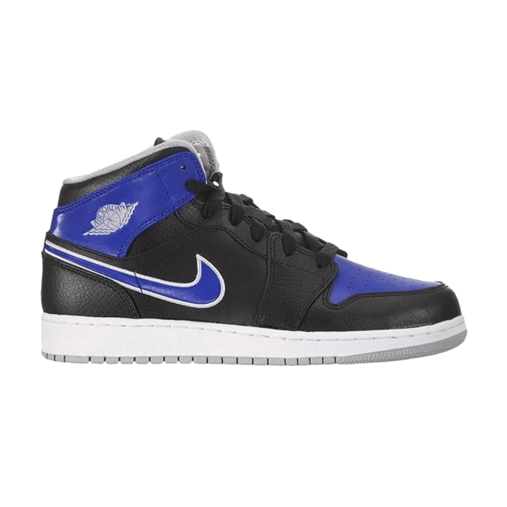 Кроссовки Air Jordan 1 Mid GS 'Black Royal'