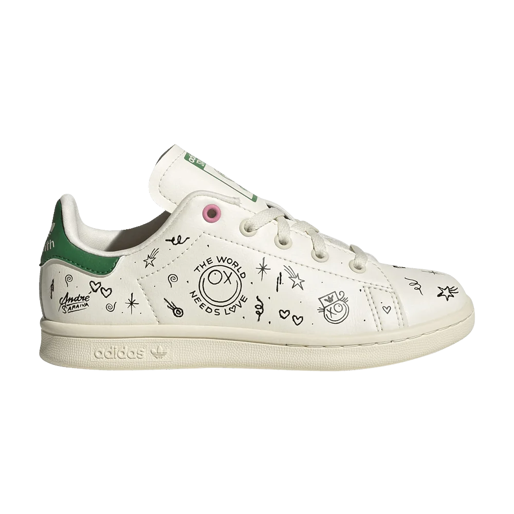 Кроссовки André Saraiva x adidas Stan Smith Little Kid 'The World Needs Love'