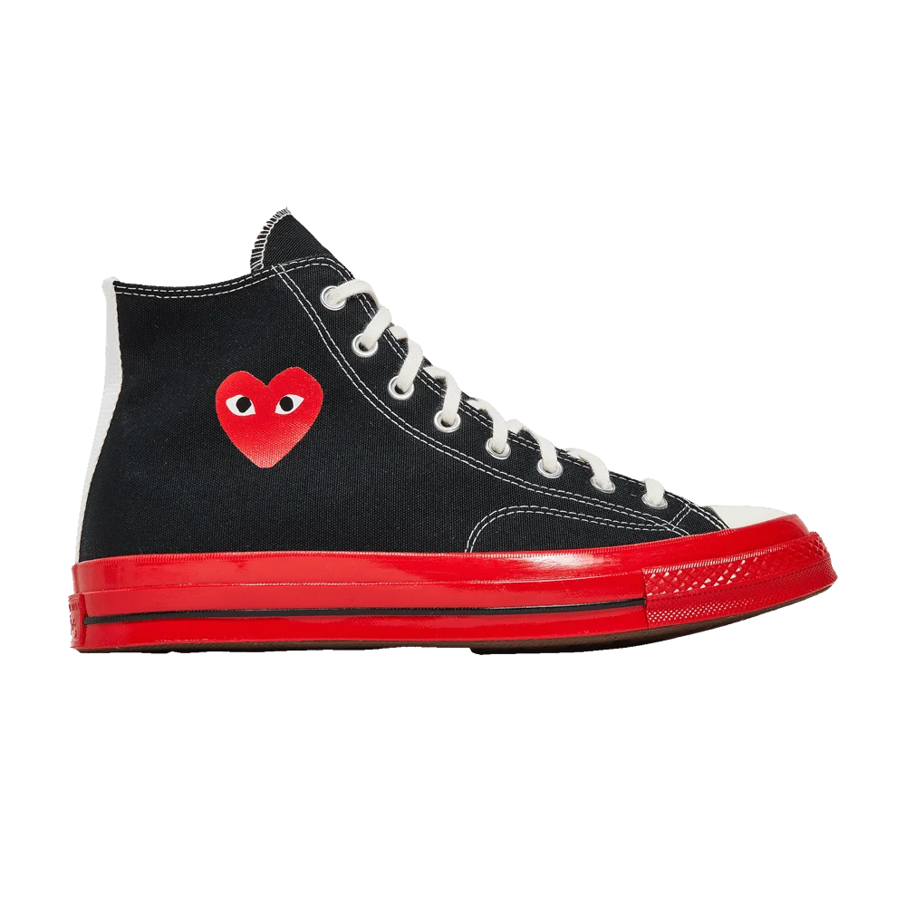 Кроссовки Comme des Garçons Play x Converse Chuck 70 High 'Black Red'