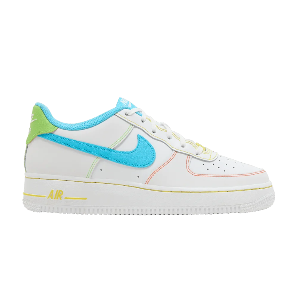 Кроссовки Nike Air Force 1 Low GS 'Rainbow Stitch'