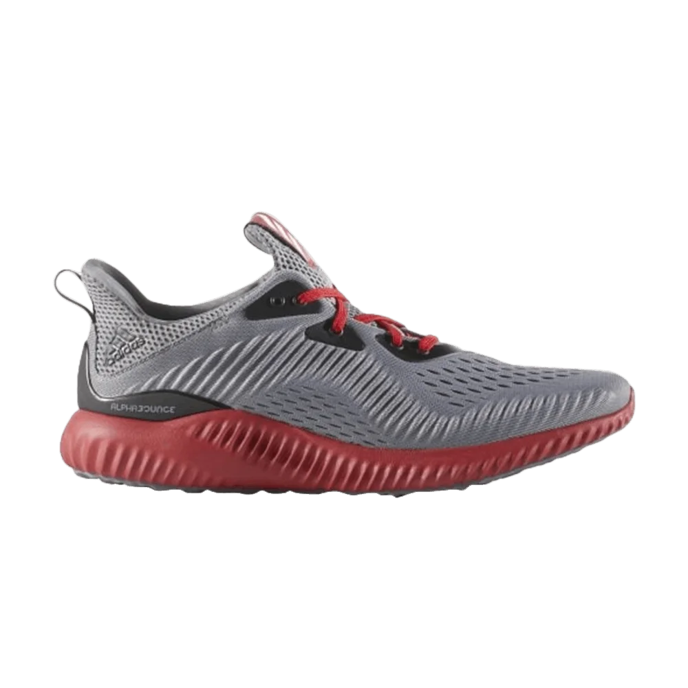 Кроссовки Adidas Alphabounce EM 'Grey Power Red'
