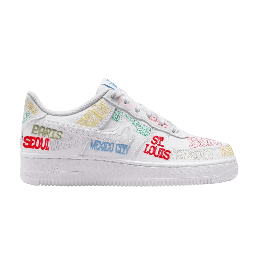 Кроссовки Nike Air Force 1 Low GS 'World Tour White'