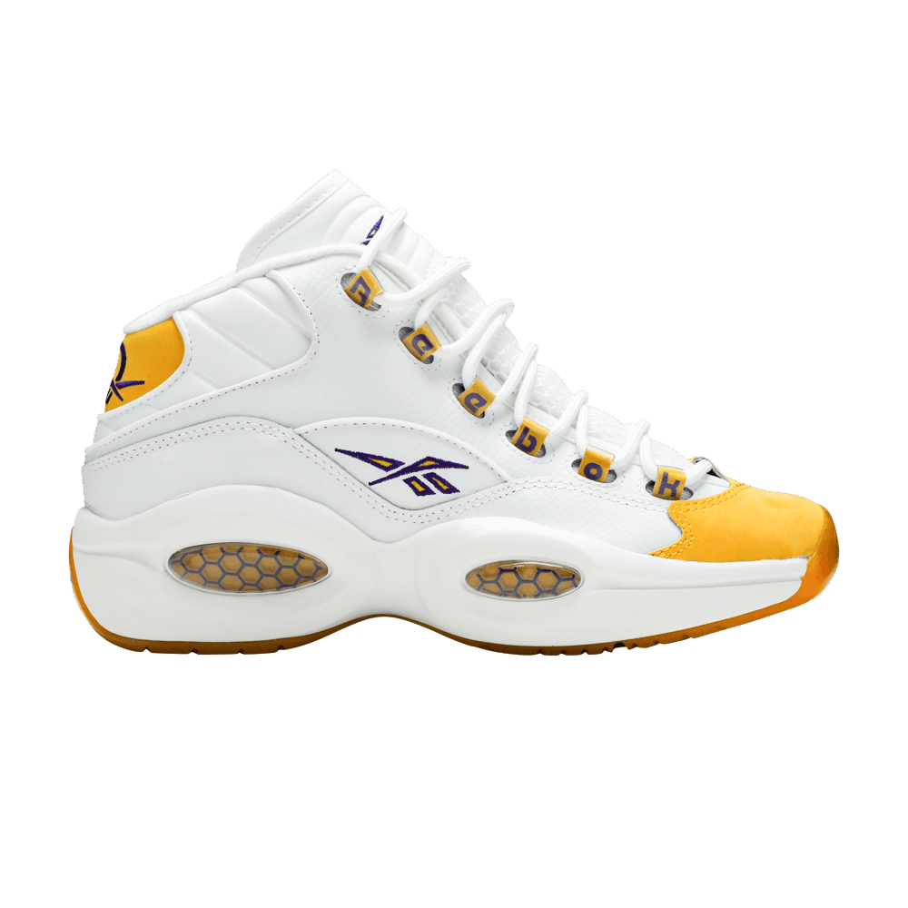Кроссовки Reebok Question Mid Big Kid 'Yellow Toe'