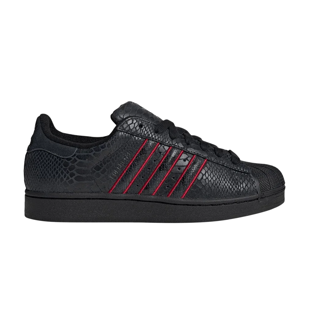 Кроссовки adidas Superstar II 'Core Black Team Victory Red'