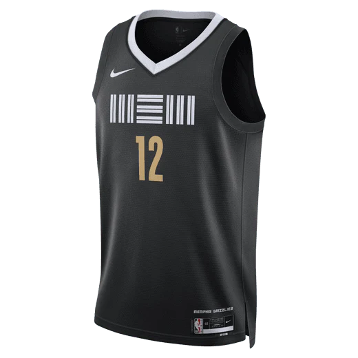 Баскетбольная джерси 2023-24 Memphis Grizzlies Ja Morant #12 Swingman City Edition Black Jersey