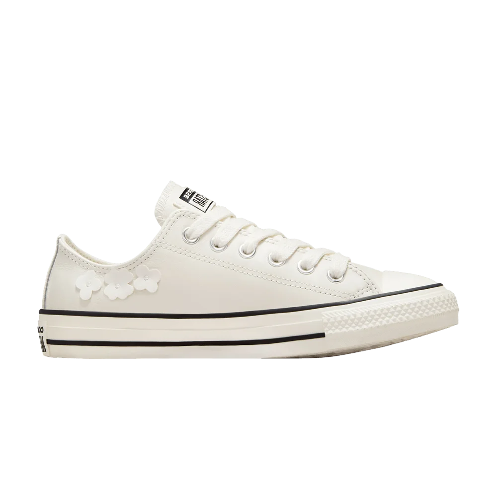 Кроссовки Converse Wmns Chuck Taylor All Star Leather Low '3D Flowers - Vintage White'
