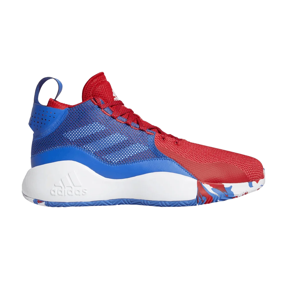 Кроссовки Adidas D Rose 773 2020 'Blue Scarlet'