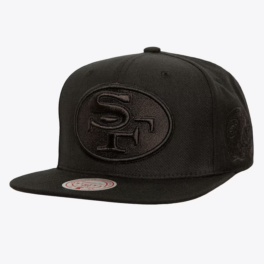 Бейсболка Mitchell & Ness Black San Francisco 49ers Pearl Snapback Hat