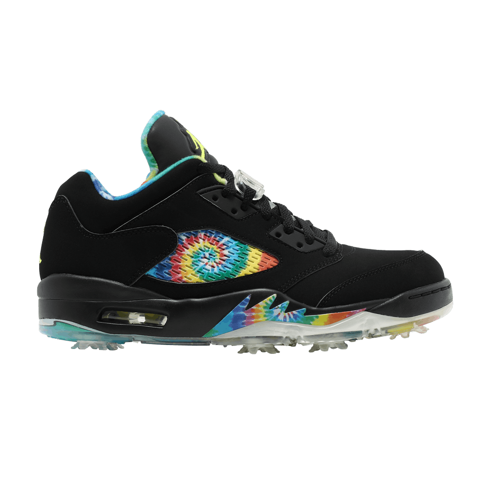 Кроссовки Air Jordan 5 Low Golf 'Peace & Love - Black'