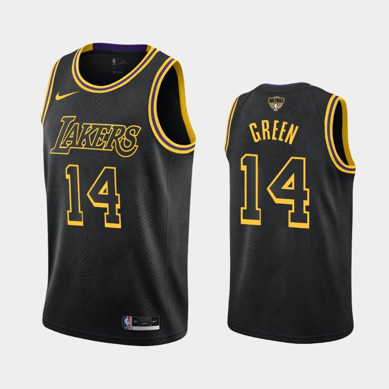 Баскетбольная джерси 2020 NBA Finals Bound Lakers Danny Green #14 Black Kobe Tribute City