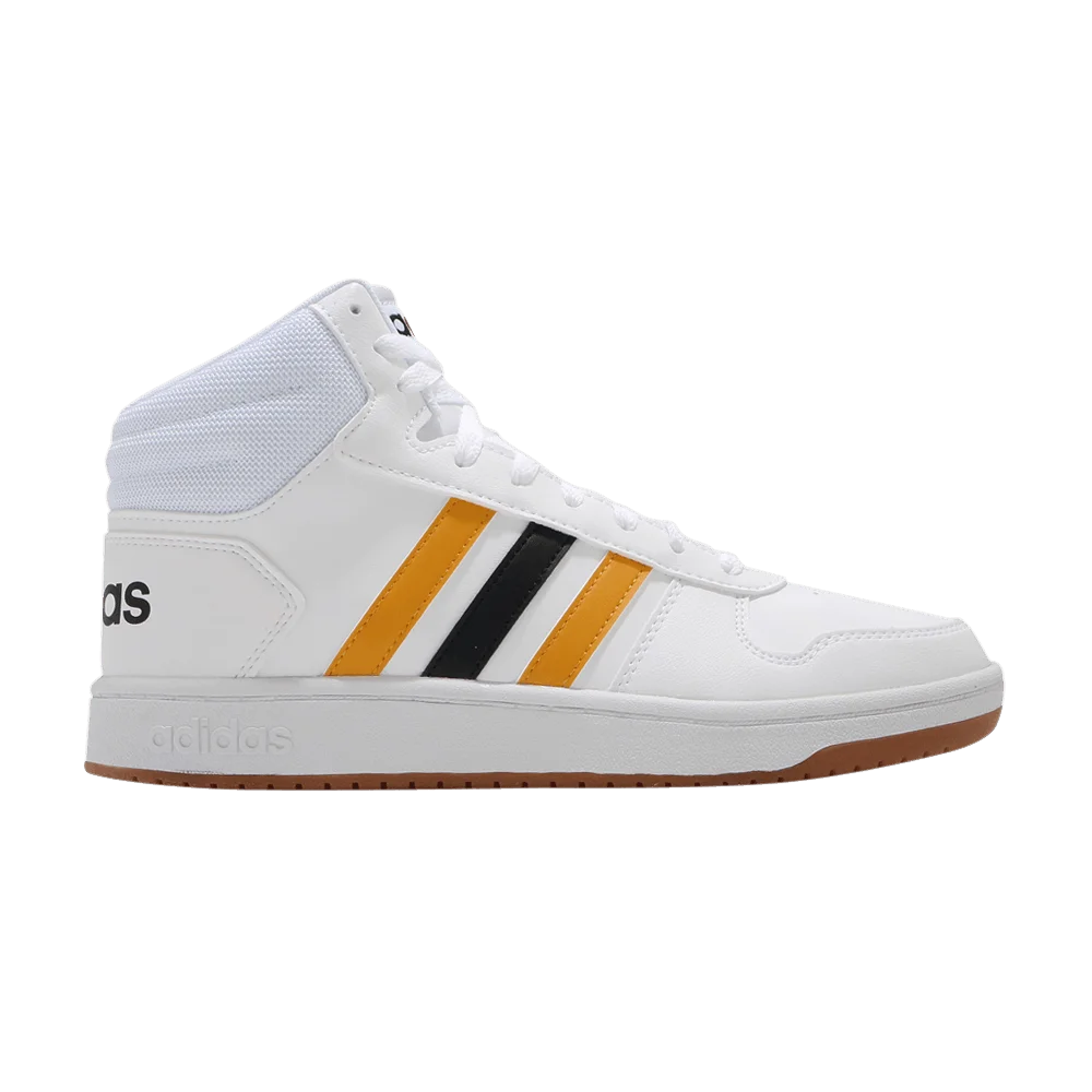 Кроссовки Adidas Hoops 2.0 Mid 'White Active Gold'