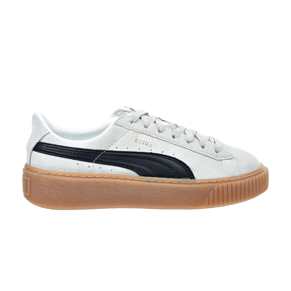Кроссовки Puma Wmns Suede Platform Core 'Whisper White Black'