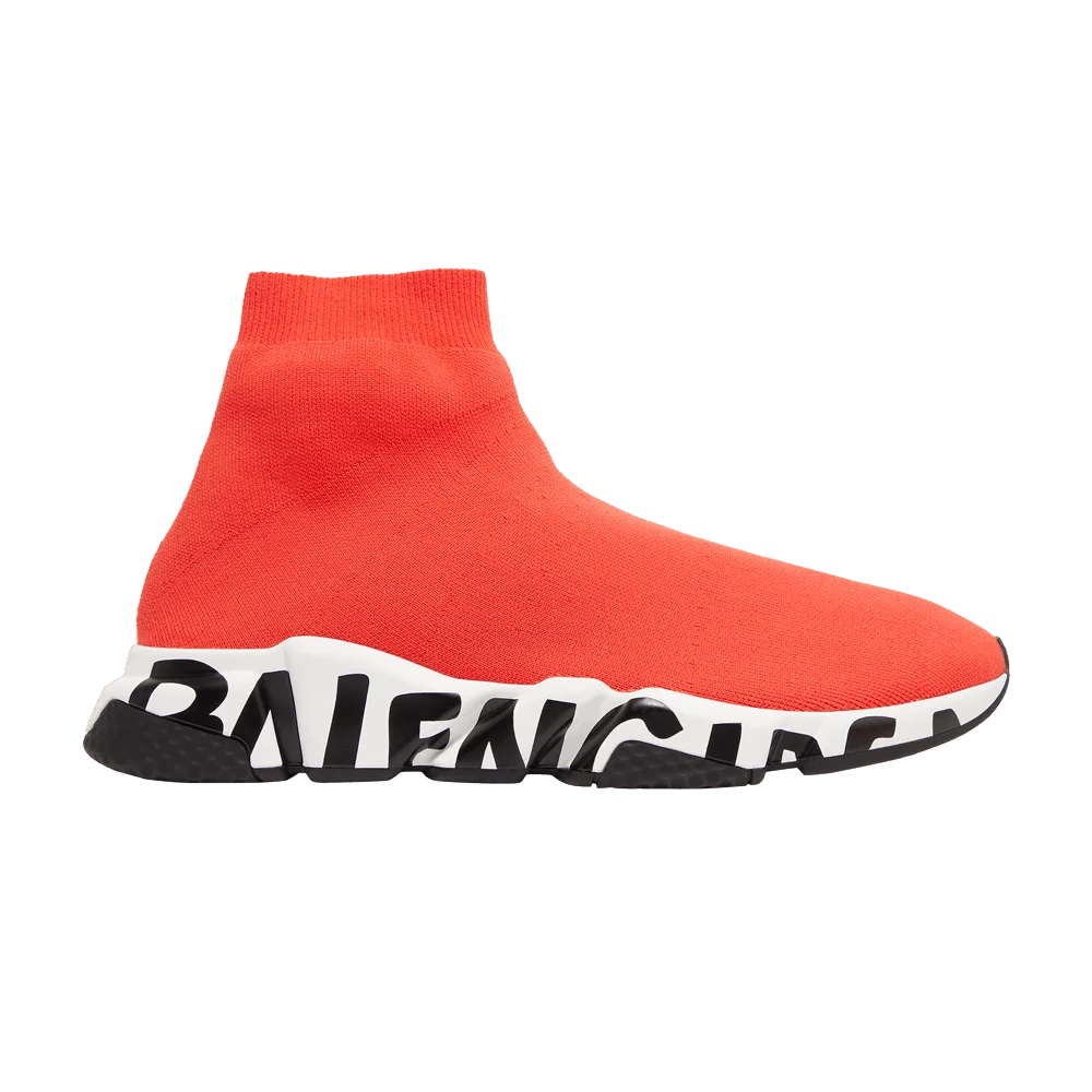 Кроссовки Balenciaga Speed Sneaker 'Midsole Graffiti - Red'