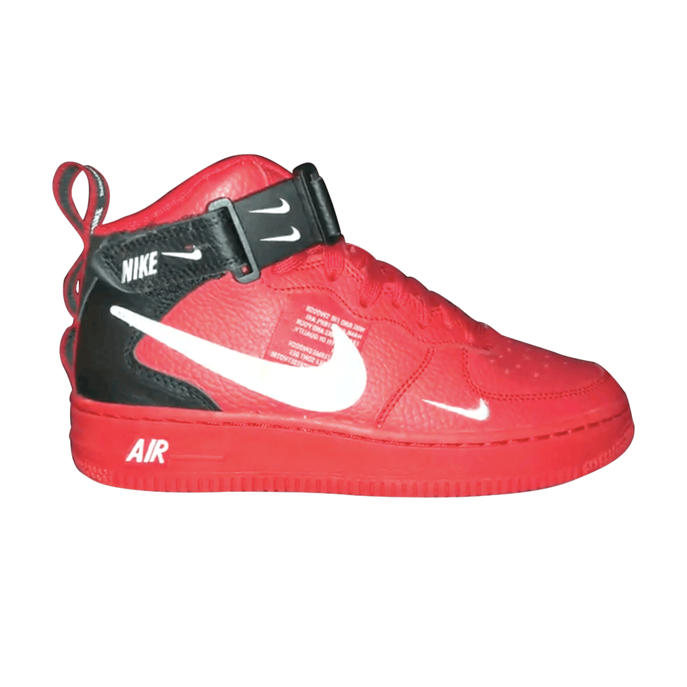 Кроссовки Nike Air Force 1 Mid LV8 GS 'University Red'