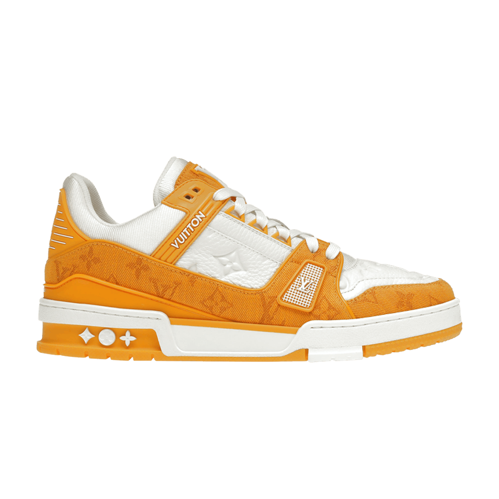 Кроссовки Louis Vuitton Trainer Low 'Yellow Monogram Denim'