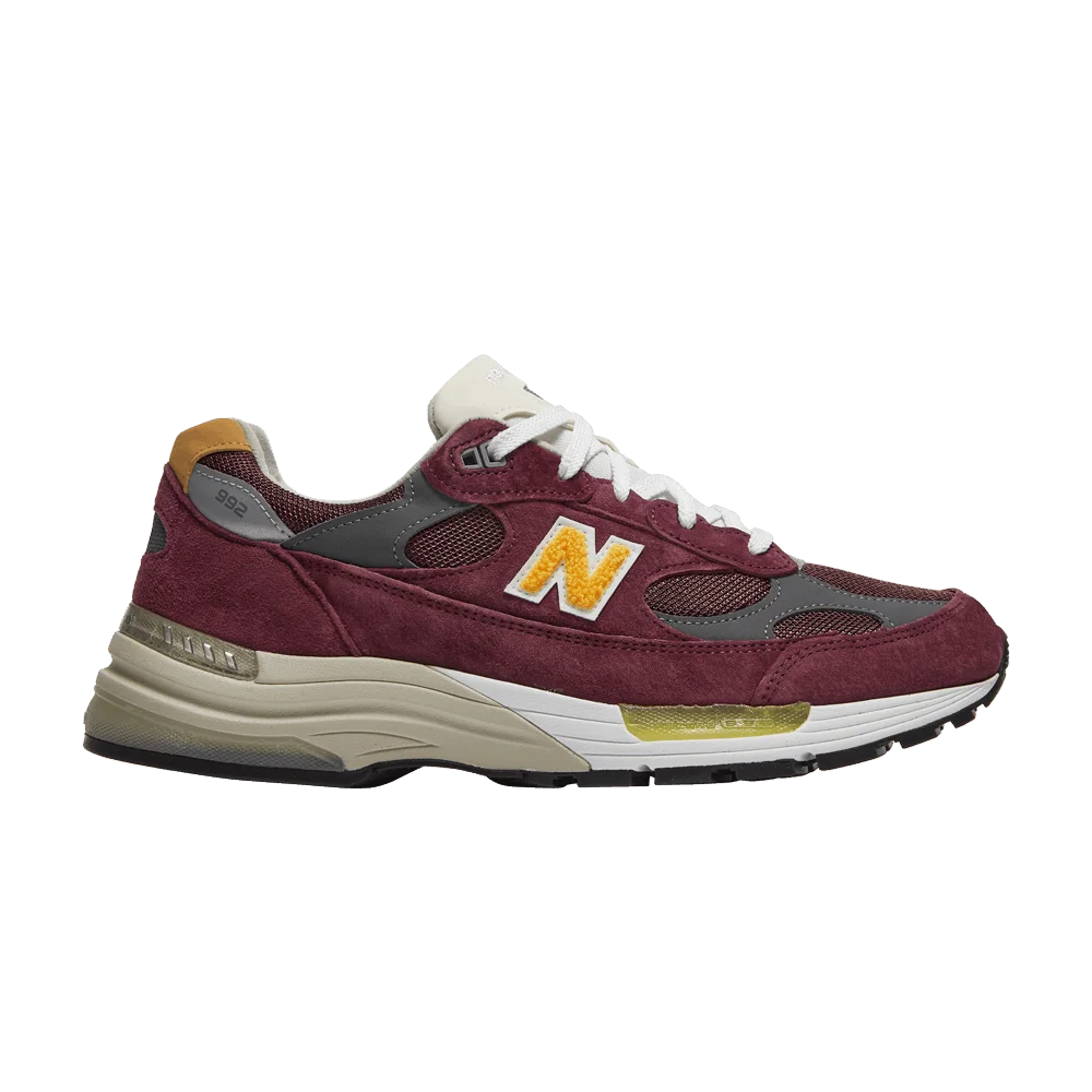 Кроссовки New Balance 992 Made in USA 'Burgundy'