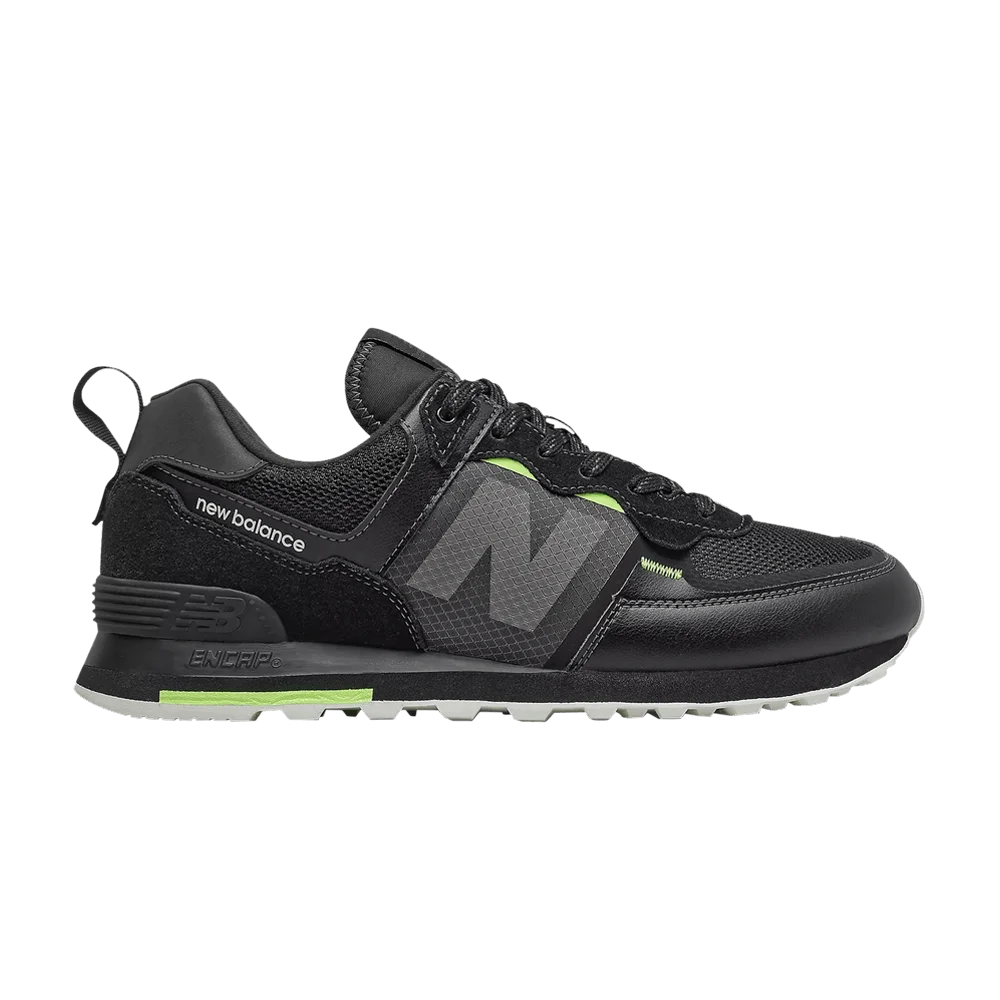 Кроссовки New Balance 574 'Black Bleached Lime Glow'