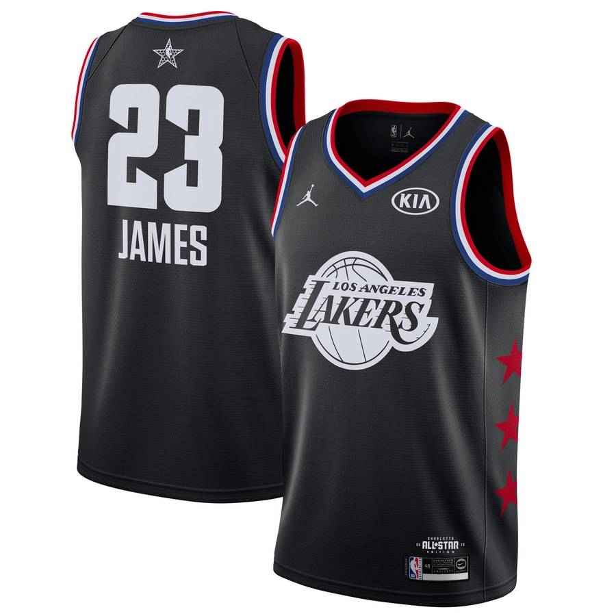 Баскетбольная джерси 2019 NBA All-Star LA Lakers LeBron James #23 Black Swingman Jersey