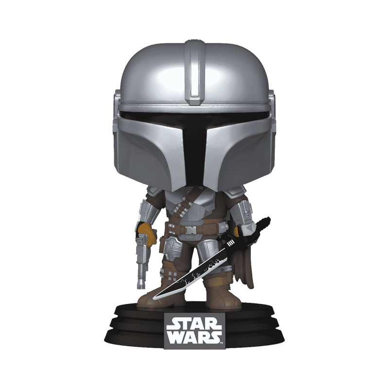 Коллекционная фигурка Funko The Mandalorian With Darksaber Star Wars Pop Vinyl