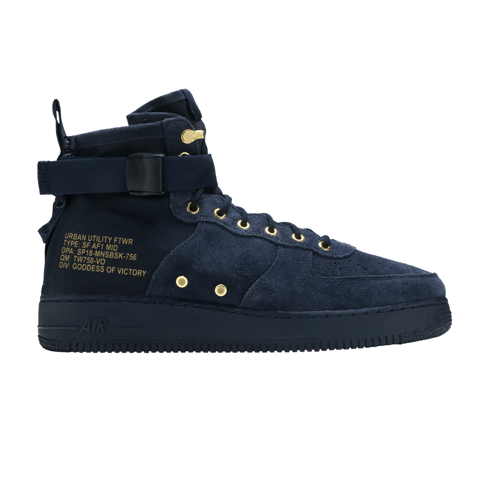 Кроссовки Nike SF Air Force 1 Mid 'Obsidian'