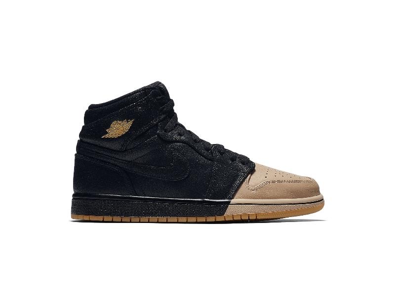 Кроссовки Wmns Air Jordan 1 Retro High Premium 'Dipped Toe - Black'