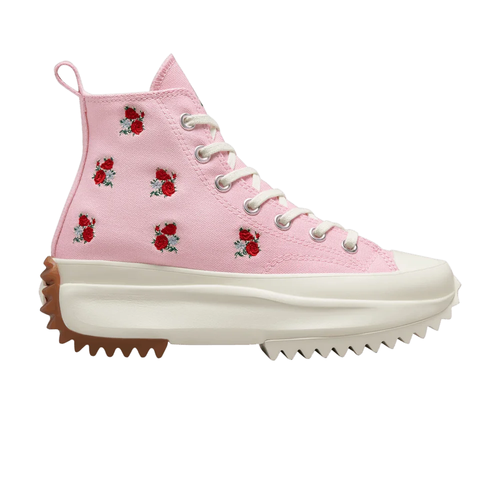 Кроссовки Converse Run Star Hike Platform High 'Embroidered Floral - Sunrise Pink'