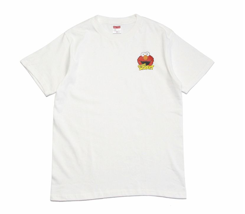 Футболка 2019 KAWS x Sesame Street Elmo Tee White