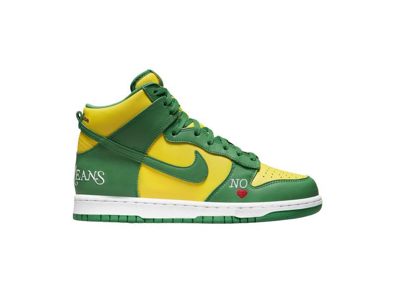 Кроссовки Supreme x Nike Dunk High SB 'By Any Means - Brazil'