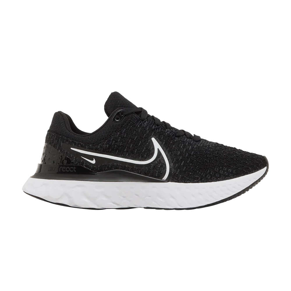 Кроссовки Nike Wmns React Infinity Run Flyknit 3 'Black White'