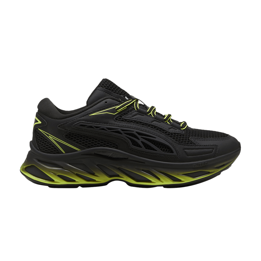 Кроссовки Puma Exotek Nitro 'Black Electric Lime'