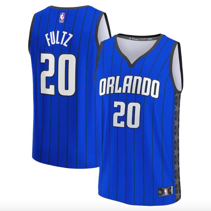 Баскетбольная джерси 2022-23 Orlando Magic #20 Markelle Fultz Fastbreak Statement Blue Jersey