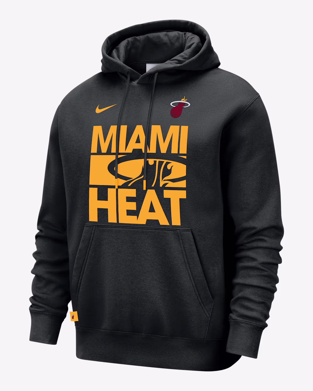 Мужское худи Nike NBA Miami Heat Club Courtside Black/Sundial