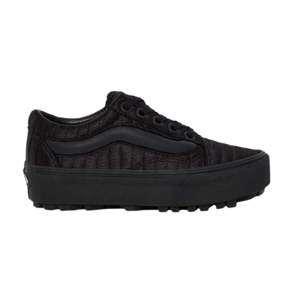 Кеды Opening Ceremony x Vans Old Skool Lug Platform 'Satin Quilting - Black'