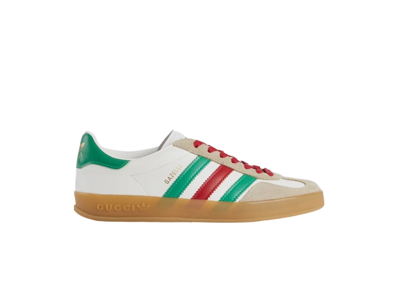 Кроссовки Adidas x Gucci Wmns Gazelle 'White Green Red'
