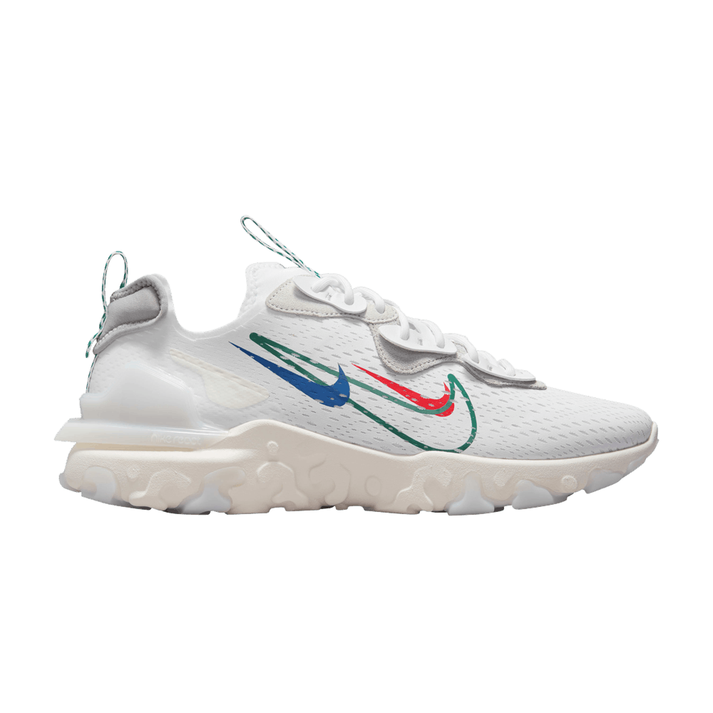 Кроссовки Nike React Vision 'Multi-Swoosh - White Green Noise'