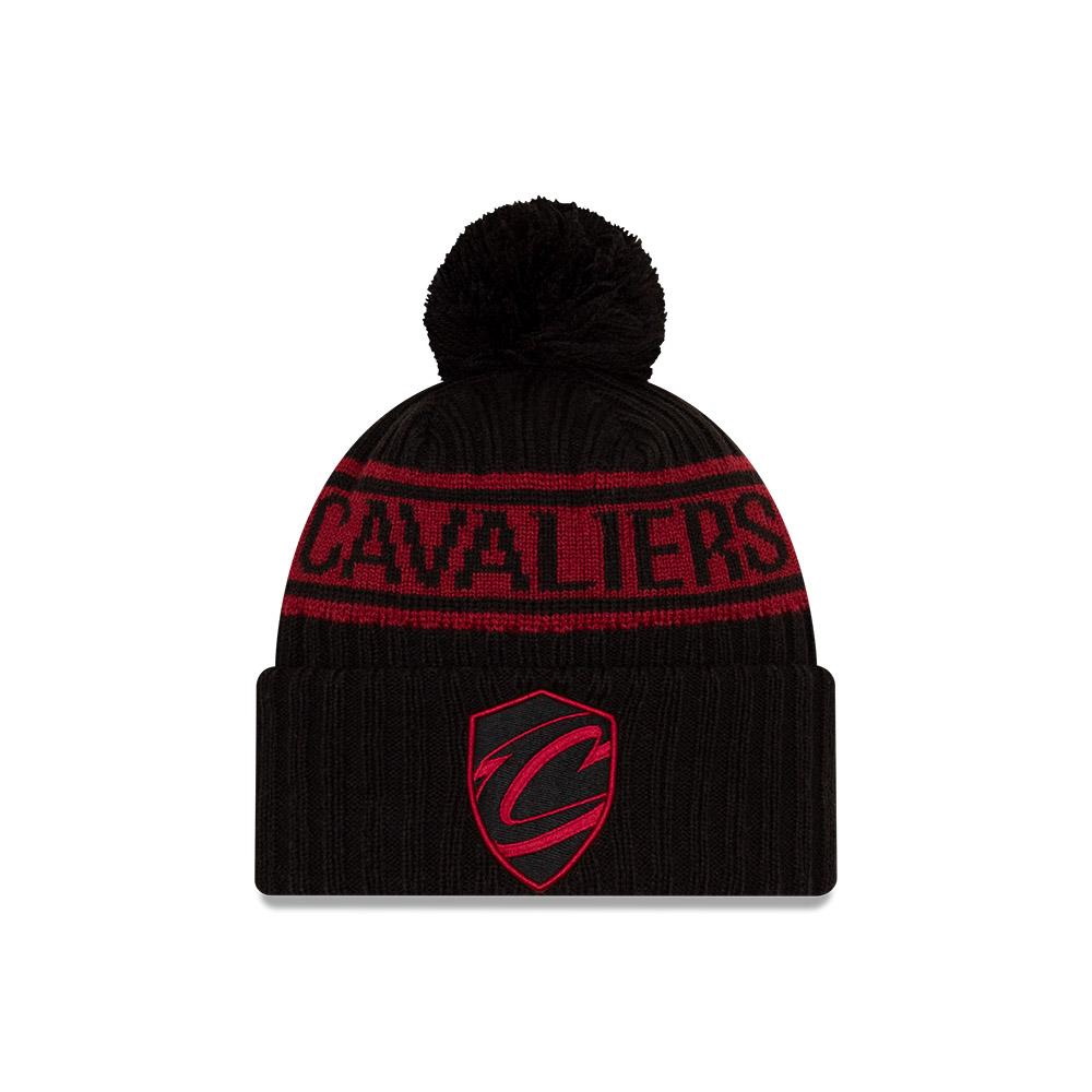 Шапка New Era Cleveland Cavaliers 2021 Draft Edition Pom Knit NBA Beanie