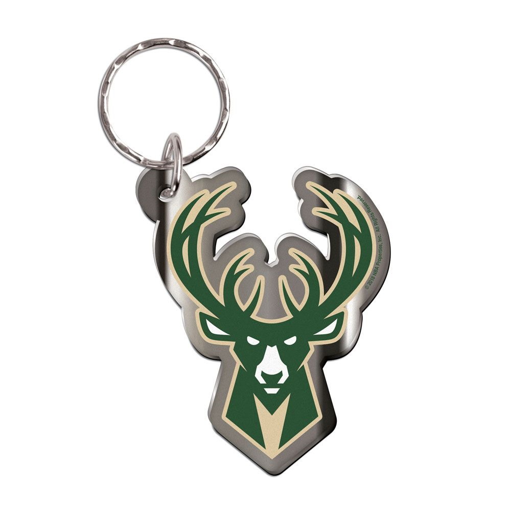 Брелок для ключей Wincraft Milwaukee Bucks Premium Freeform Team Logo NBA Keyring