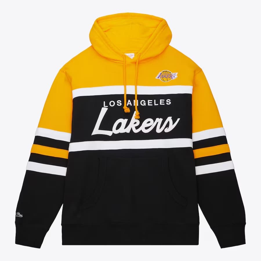 Худи Mitchell & Ness Black Los Angeles Lakers Head Coach Pullover Hoodie