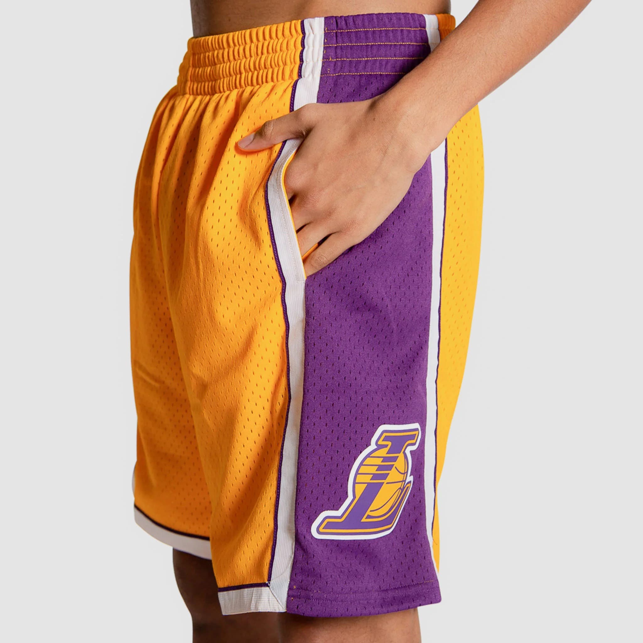 Спортивные шорты Mitchell & Ness Los Angeles Lakers 2009-10 Hardwood Classics Throwback Swingman NBA Shorts